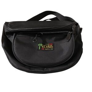 KORUS Sports large black Fanny pack